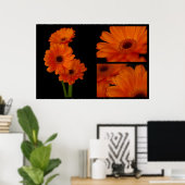 Gerberacollage Poster (Heimbüro)