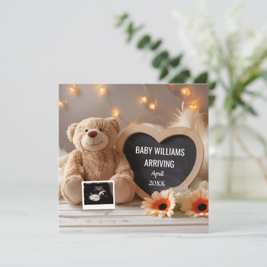 Gerberas Baby Ankündigung Social Media (Stehend Vorderseite)