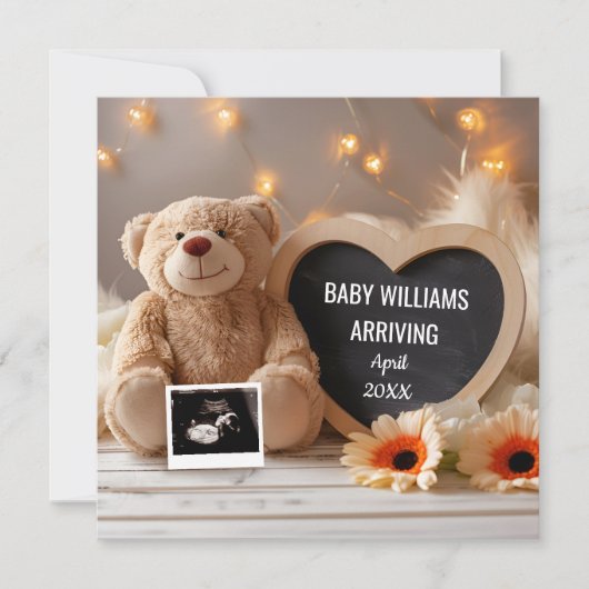 Gerberas Baby Ankündigung Social Media (Vorderseite)