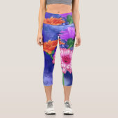Gerberas Capri Leggings (Vorderseite)