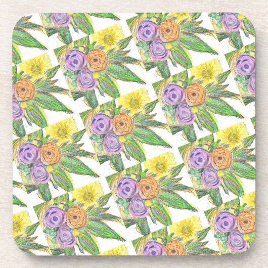 Gerberas Daisy Getränkeuntersetzer (Vorderseite)