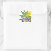 Gerberas Daisy Quadratischer Aufkleber (Tasche)