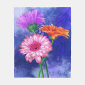Gerberas Fleece Blanket Schöne Blume (Vorderseite)
