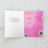 Gerberas Greetings Karte (Innenseite)