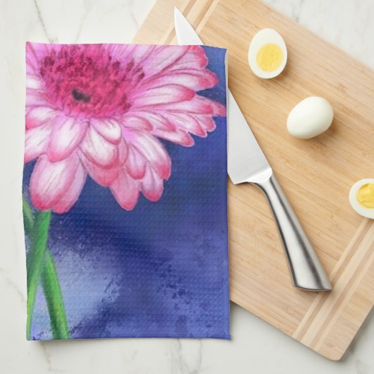 Gerberas Kitchen Handtuch Schöne Blume (Viertel Falte)