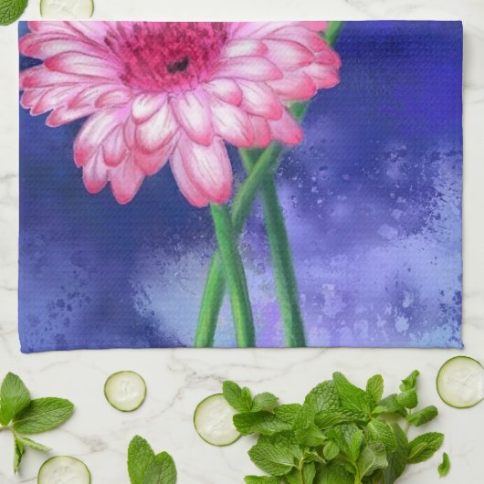 Gerberas Kitchen Handtuch Schöne Blume (Gefaltet)