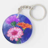 Gerberas Schlüsselanhänger Geschenk Schöne Blume (Rückseite)