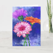 Gerberas Valentine's Day Card Karte (Vorderseite)