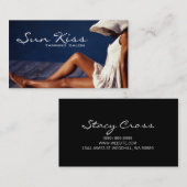 Gerberei, Salon, Schönheit, Kosmetologie-Visitenka Visitenkarte (Vorne/Hinten)