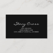 Gerberei, Salon, Schönheit, Kosmetologie-Visitenka Visitenkarte (Rückseite)