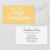 Gerberei / Schönheitssalon Moderne minimalistische Visitenkarte (Vorne/Hinten)