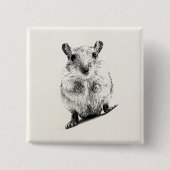 Gerbil-Baby-Tierillustrations-HaustierGerbils Button (Vorderseite)