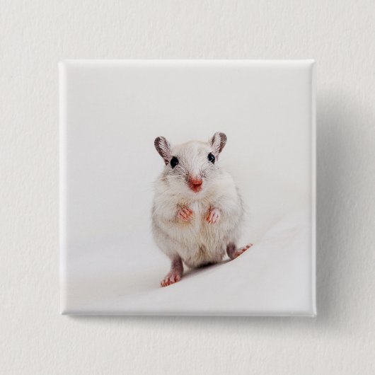 Gerbil-Baby-tierische niedliche Button (Vorderseite)