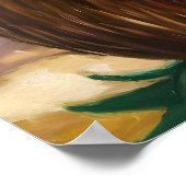 Gerbil im Kokoshaus mit Party Poster (Ecke)