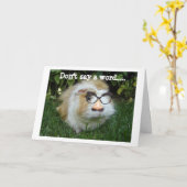 GERBIL IN DISGUISE BEREIT ZUM PARTY FÜR DEN GEBURT KARTE (Gelbe Blume)