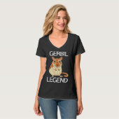 Gerbil Legend Desert Animal Rodent Rat Gerbil Own T-Shirt (Vorderseite Vollansicht)