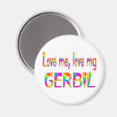 Gerbil Liebe Magnet (Vorderseite/Rückseite)