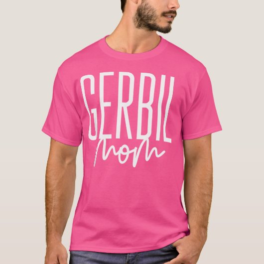 Gerbil Mama Niedlich Mama T-Shirt (Vorderseite)