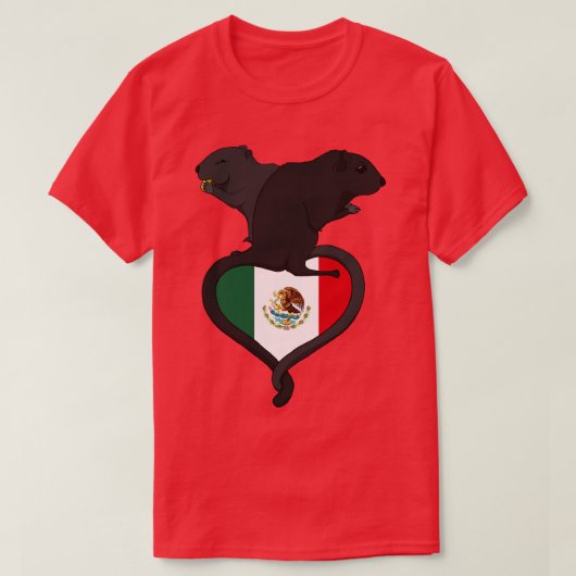 Gerbil Mexico dunkel T-Shirt (Design vorne)