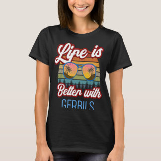 Gerbil Retro Sunset mit Gerbils T-Shirt