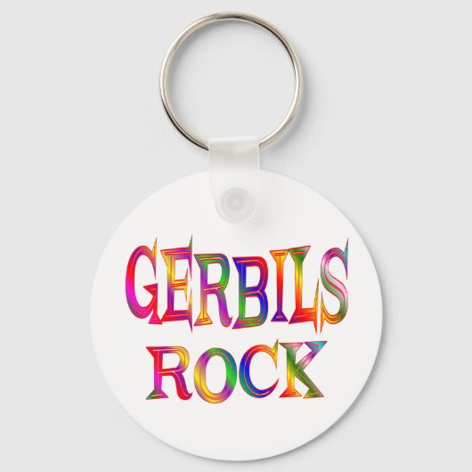 Gerbils Rock Schlüsselanhänger (Vorderseite)