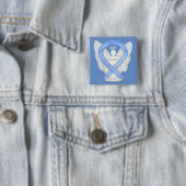 GERD Awareness Periwinkle Ribbon Angel Custom Butt Button (Beispiel)