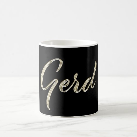 Gerd Name whitegold Tasse Teetasse Kaffeetasse (Mittel)