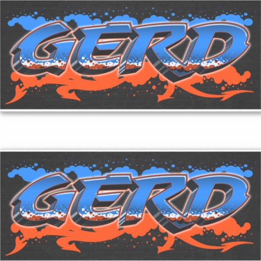 Gerd Vorname Name Graffiti Aufkleber Sticker (Vorderseite)
