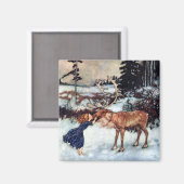 Gerda vom Schneekönigmagnet Magnet (Vorderseite/Rückseite)