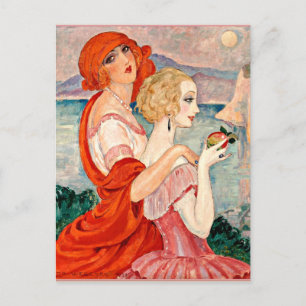 Gerda Wegener - Auf der Straße nach Anacapri Postkarte