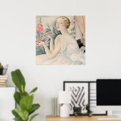 Gerda Wegener - Portrait einer Frau, Art Déco Poster (Heimbüro)