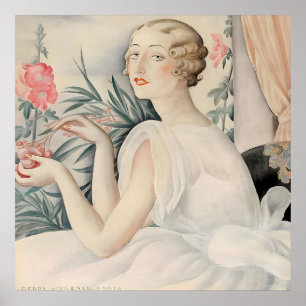 Gerda Wegener - Portrait einer Frau, Art Déco Poster