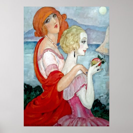 Gerda Wegener - Sur la Route d'Anacapri, Art Déco Poster (Vorne)