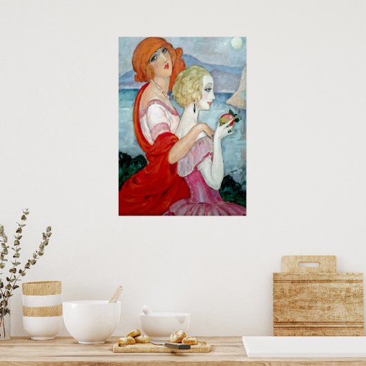 Gerda Wegener - Sur la Route d'Anacapri, Art Déco Poster (Küche)