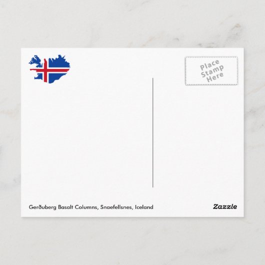 Gerðuberg Basalt Columns, Snaefellsnes, Island Postkarte (Rückseite)