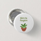 Gère ta fougère 2 T - Shirt Button (Vorne & Hinten)