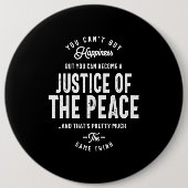 "Gerechtigkeit der Friedensarbeit" - Geschenk Button (Vorderseite)