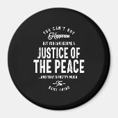 "Gerechtigkeit der Friedensarbeit" - Geschenk Magnet (Vorne)