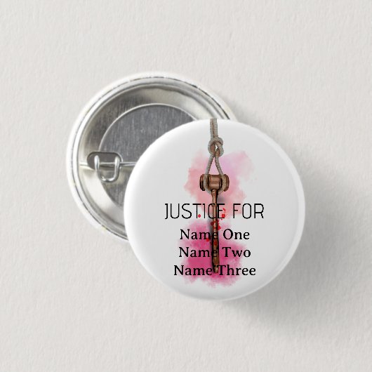 Gerechtigkeit für alle button (Vorne & Hinten)