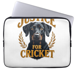 Gerechtigkeit Für Cricket Vintage Hundedenkmal Typ Laptopschutzhülle