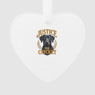 Gerechtigkeit Für Cricket Vintage Hundedenkmal Typ Ornament