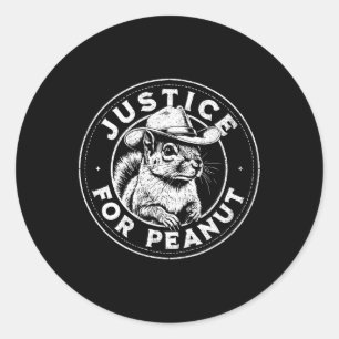 Gerechtigkeit für Erdnuss Das Eichhörnchen - P’nut Runder Aufkleber