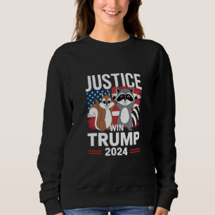 Gerechtigkeit Für Erdnuss Gewinnt Trump 2024 Sweatshirt