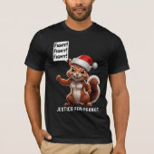 Gerechtigkeit für Erdnuss Weihnachten MAGA T-Shirt (Vorderseite)