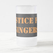 Gerechtigkeit für Gingers Mattglas Bierglas (Mittel)