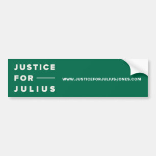 Gerechtigkeit für Julius Jones Autoaufkleber