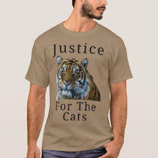 Gerechtigkeit für Katzen Eotische Tiger Prämie T-Shirt