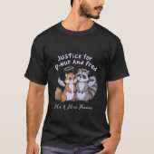 Gerechtigkeit für P-Nut und Fred A Humour T-Shirt (Vorderseite)