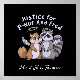 Gerechtigkeit für P-Nut und Fred Ein humorvoller S Poster