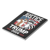 Gerechtigkeit für Peanut gewinnen Trump 2024 Notizblock (Rotiert)